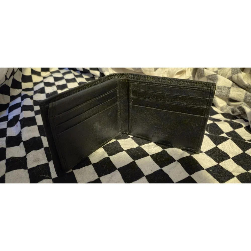 Rivet & Burr RFID Wallet ‎ Genuine Leather Mens Bifold | Black